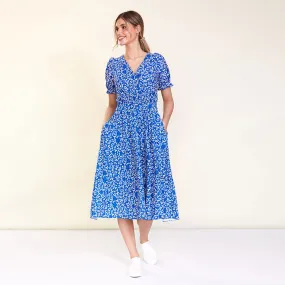 Belle Dress (Blue Daisy)