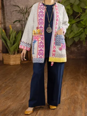 Off White Khaddar Tunic - ALCR-LK-1095